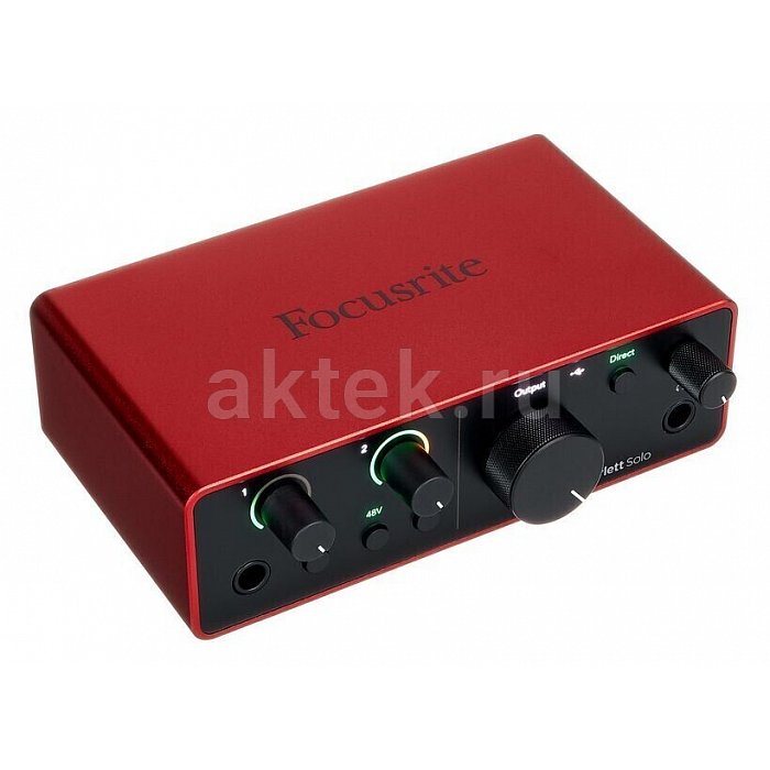 Аудиоинтерфейс USB FOCUSRITE Scarlett Solo 4th Gen 9