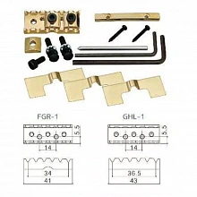 Gotoh GHL-1CK топлок 43 мм, сквозное крепление, чёрный хром