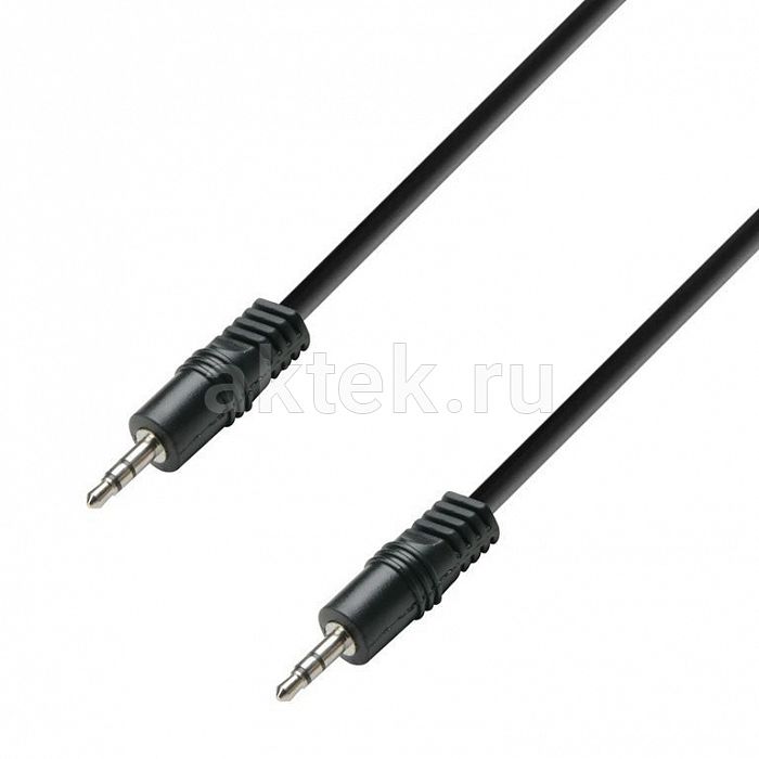 Adam Hall K3 BWW 0300 Black кабель TRS3.5-stereo–TRS3.5-stereo 3м