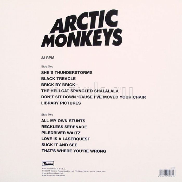 Виниловая пластинка ARCTIC MONKEYS - SUCK IT AND SEE 180 GRAM BLACK VINYL 12" 3