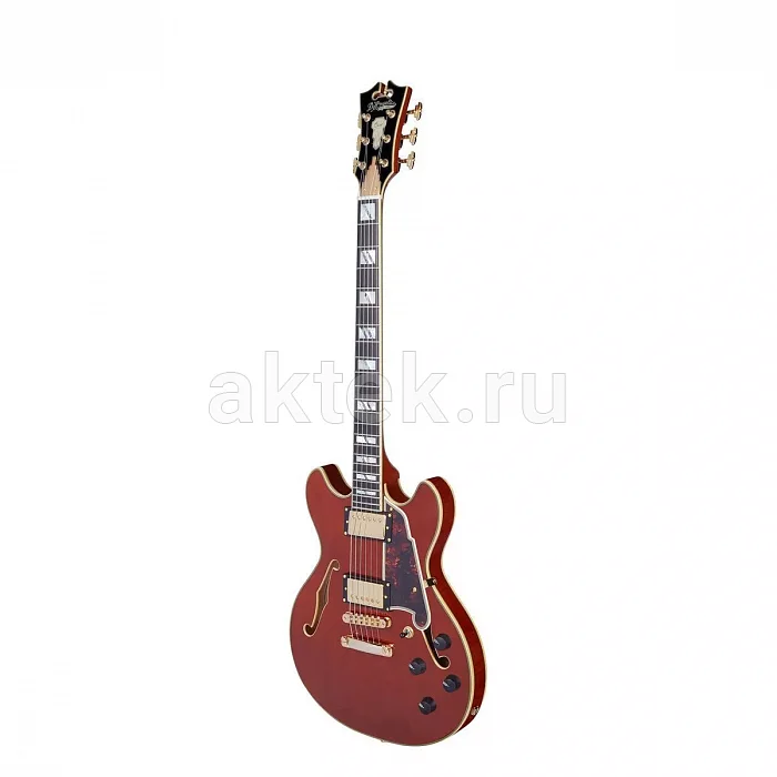 D'Angelico Excel Mini DC Viola полуакустическая гитара 3