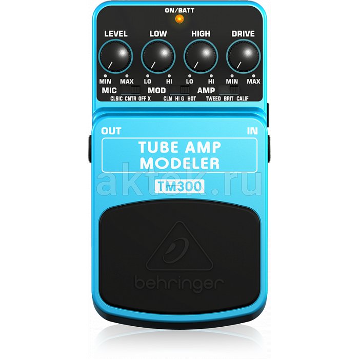 Behringer TUBE AMP MODELER TM300 педаль моделирования ламповых 2