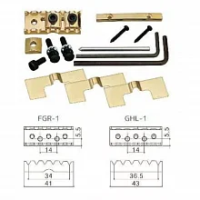 Gotoh FGR-1-C гитарный топлок 41 мм, сквозное крепление, хром