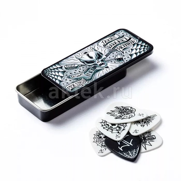 Dunlop JPH01T088 James Hetfield Pick Tin набор медиаторов, 0,88 мм 3