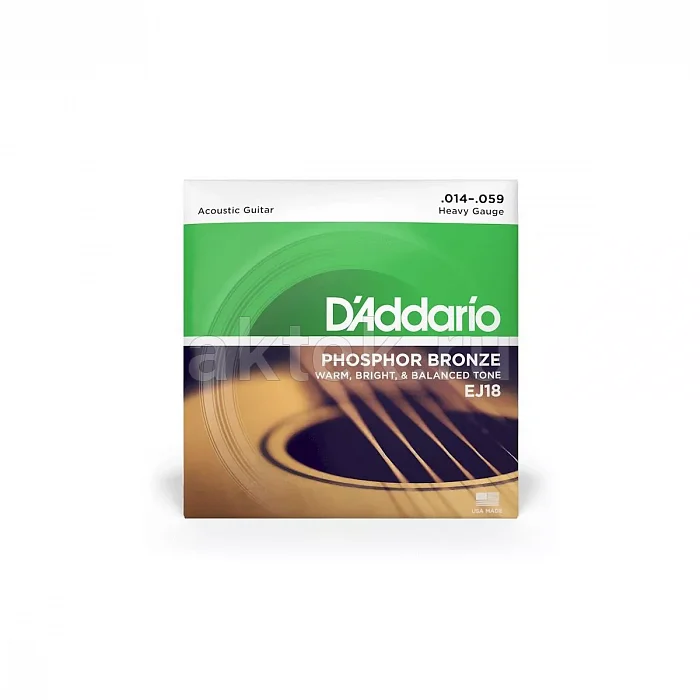 D'Addario EJ18 струны для акустической гитары, 14-59
