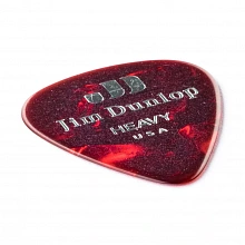 Dunlop 483P09HV Celluloid Red Pearloid Heavy медиаторы, целлулоид, 12 шт 2