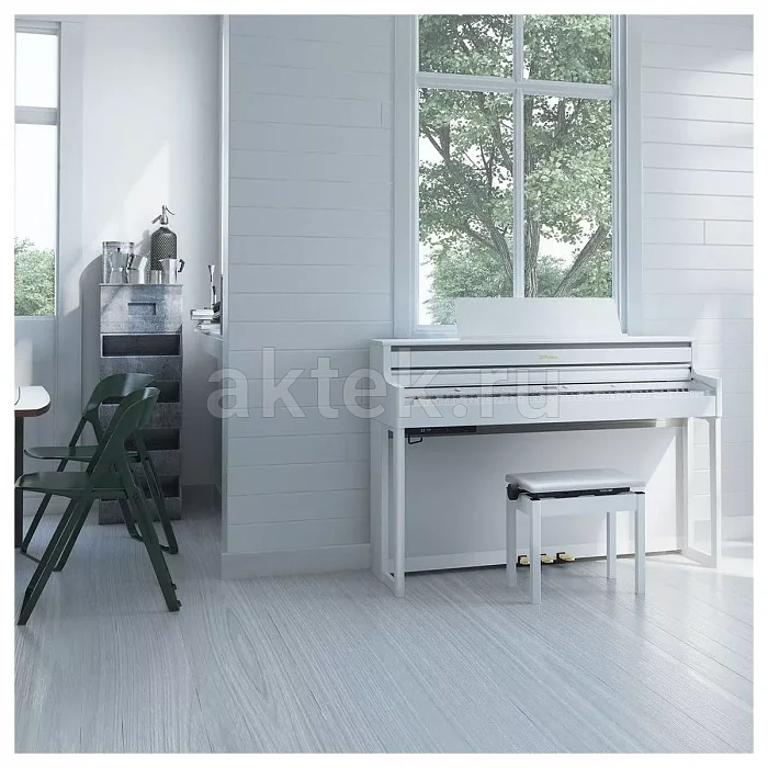 Roland HP704-WH + KSH704/2WH цифровое пианино, 88 клавиш, 384 голоса 8