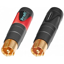 Neutrik NF2C-B/2 кабельный разъем RCA male (пара)