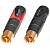Neutrik NF2C-B/2 кабельный разъем RCA male (пара)