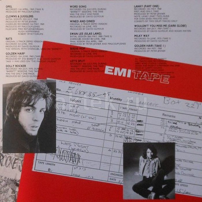 Виниловая пластинка SYD BARRETT - OPEL 180 GRAM BLACK VINYL 12" 4