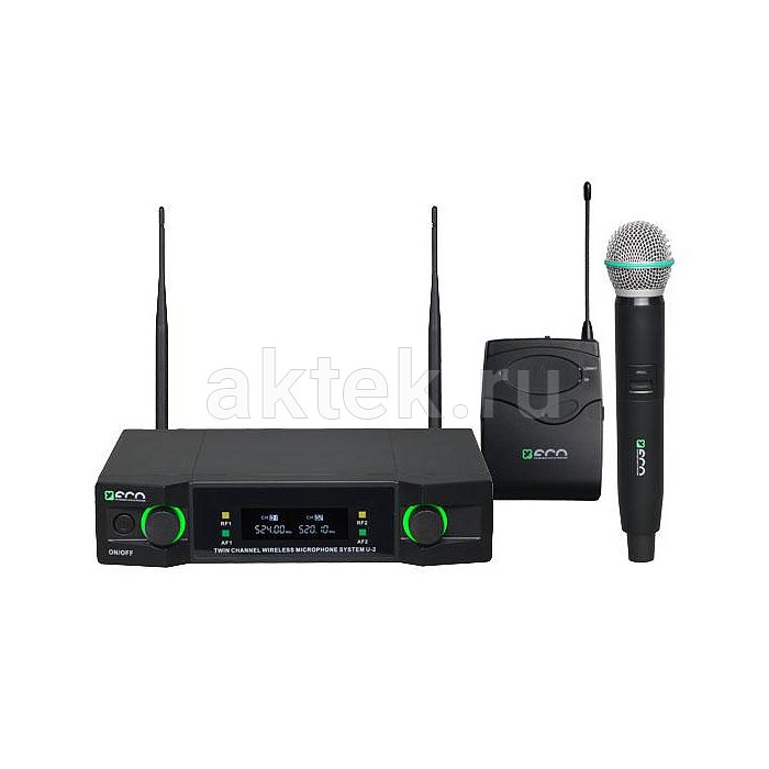 ECO by VOLTA U-2X (614.15/710.20) радиосистема с головным микрофоном 2