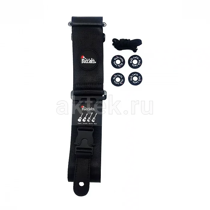 BlackSmith NSCBS-001 нейлоновый гитарный ремень со стреплоками