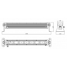 Архитектурная подсветка Involight BATBAR600W 2