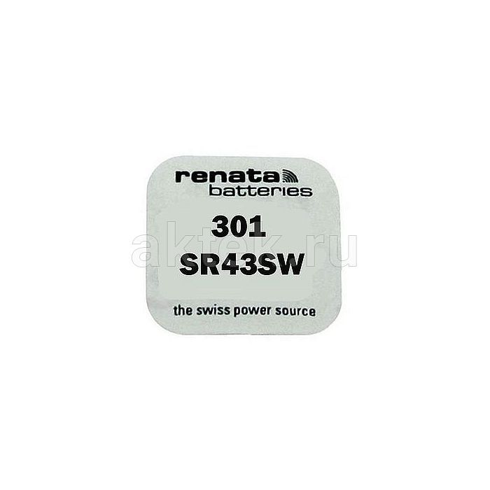 Батарейка для часов RENATA 301 SR43SW 4
