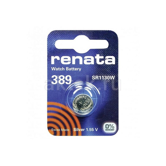 Часовая батарейка RENATA SR1130W 389 2