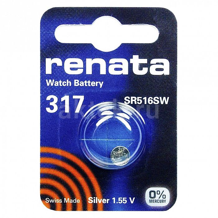 Батарейка для часов RENATA SR516SW 317 5