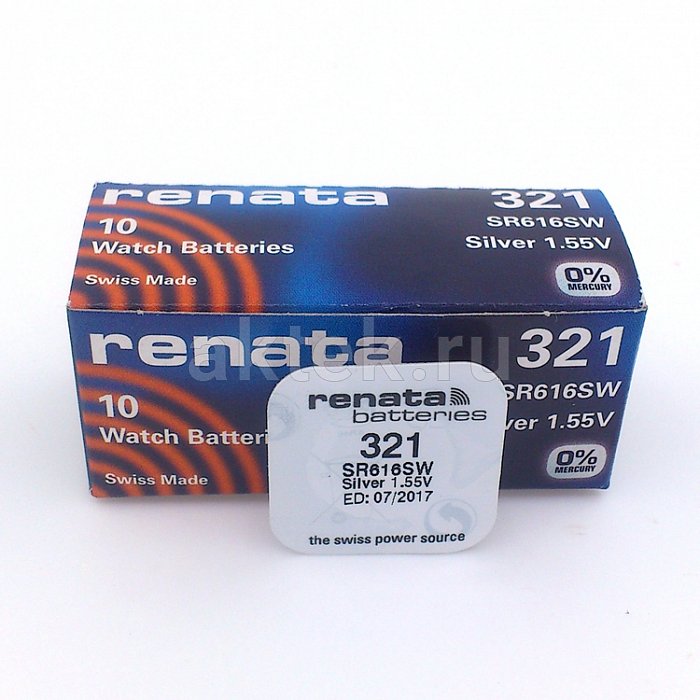 Батарейка таблетка RENATA SR616SW 321 5