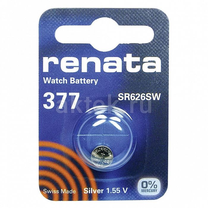 Часовая батарейка RENATA SR626SW 377 3