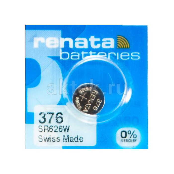 Часовая батарейка RENATA SR626W 376 3