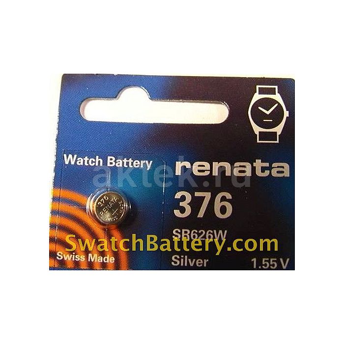 Часовая батарейка RENATA SR626W 376 4