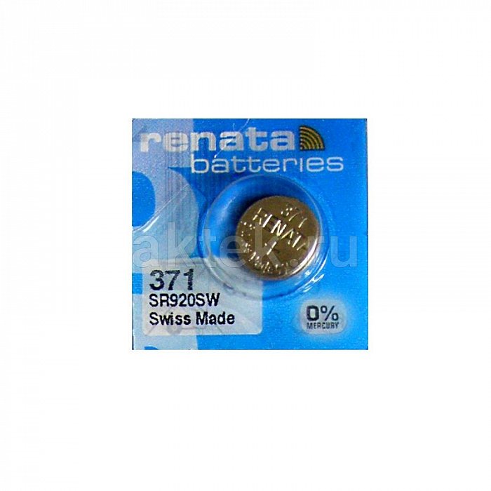 Часовая батарейка RENATA SR920SW 371 6