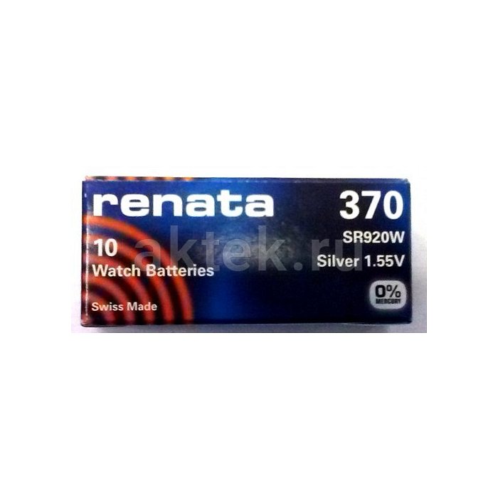 Часовая батарейка RENATA SR920W 370 4