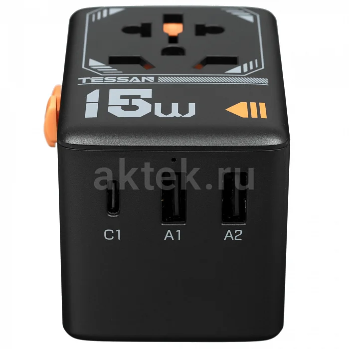 Сетевой фильтр Tessan TS-WTA01 Black 6