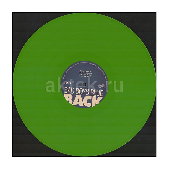 Виниловая пластинка BAD BOYS BLUE - BACK 180 GRAM GREEN VINYL 12" 4