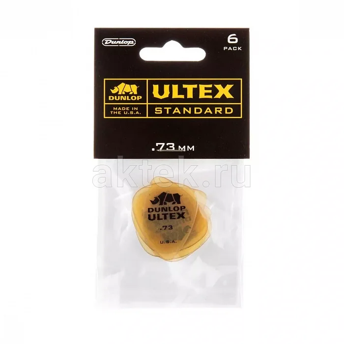 Dunlop 421P073 Ultex Standard 6Pack медиаторы, 0,73 мм, 6 шт 4