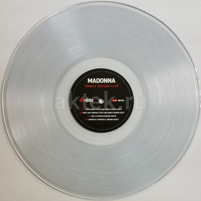 Виниловая пластинка MADONNA - FINALLY ENOUGH LOVE 180 GRAM CLEAR VINYL 12" 3