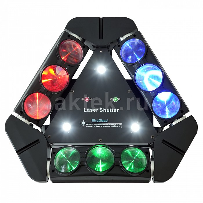 Светодиодная цветомузыка с вращением SkyDisco Maxi Spider 5