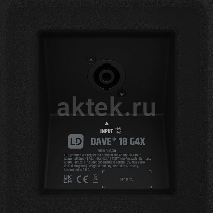 LD Systems DAVE 18 G4X активная PA-система 2.1 18″/4000Вт-пик 9