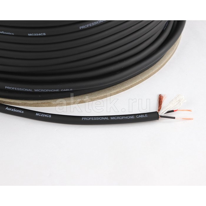 AuraSonics MC224CS микрофонный кабель, Ø6,8 мм, 24 AWG, 0,23 мм², чёрный 2