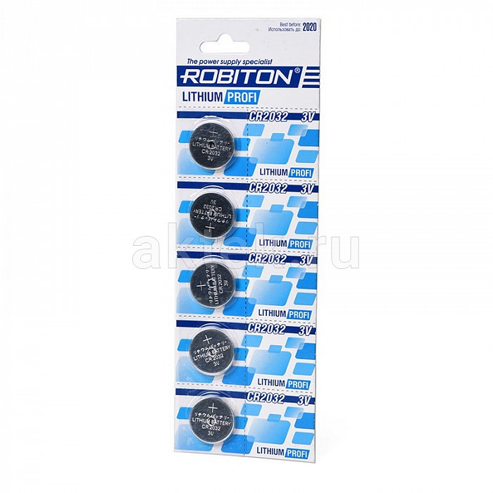 Батарейка таблетка ROBITON PROFI R-CR2032 2