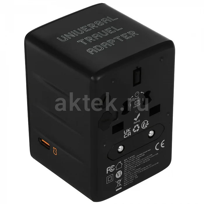 Сетевой фильтр Tessan TS-WTA02 Black 2