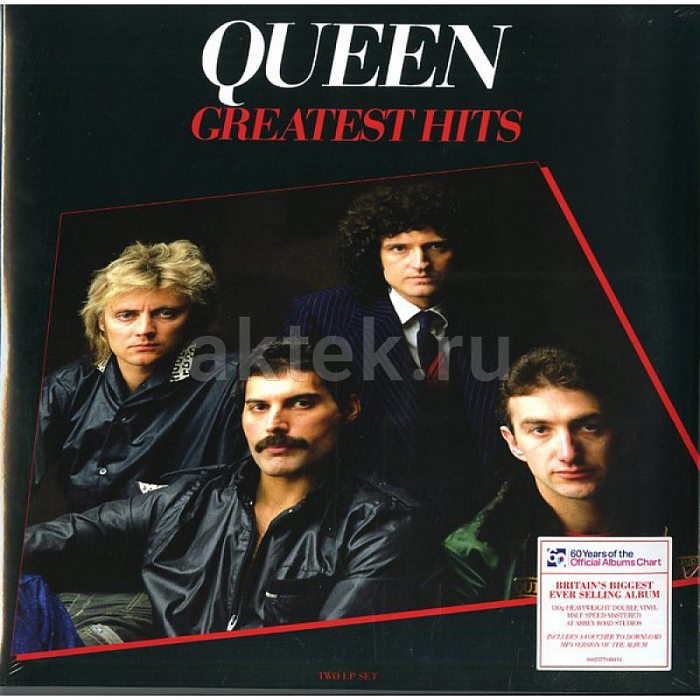 Виниловая пластинка QUEEN - GREATEST HITS 180 GRAM BLACK VINYL 12"