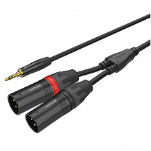 ROXTONE PACC170/2 аудиокабель XLR–Jack 3,5, 2 м, 2×0,22 мм² 2