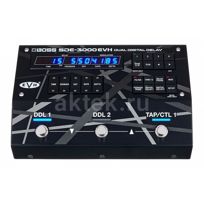 Гитарная педаль дилея Boss SDE-3000 EVH Dual Delay 14