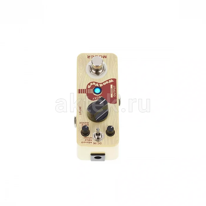 Mooer WoodVerb педаль реверберации для электроакустической гитары, Plate, модуляция 2