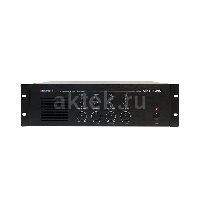 ВЕКТОР УМТ-4240 трансляционный усилитель, 4×240 Вт, 4 канала 2