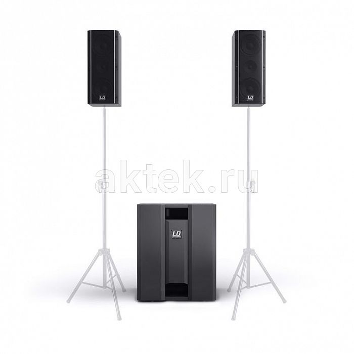 LD Systems DAVE 8 ROADIE White активная PA-система сабвуфер-8″/1400Вт-пик 7