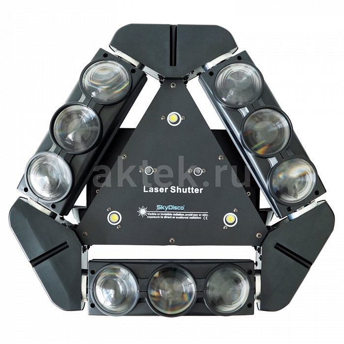 Светодиодная цветомузыка с вращением SkyDisco Maxi Spider 13
