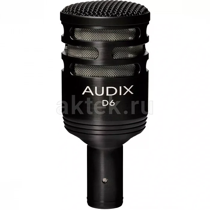 Audix D6 басовый микрофон, динамический капсюль, кардиоидная диаграмма, 144 дБ