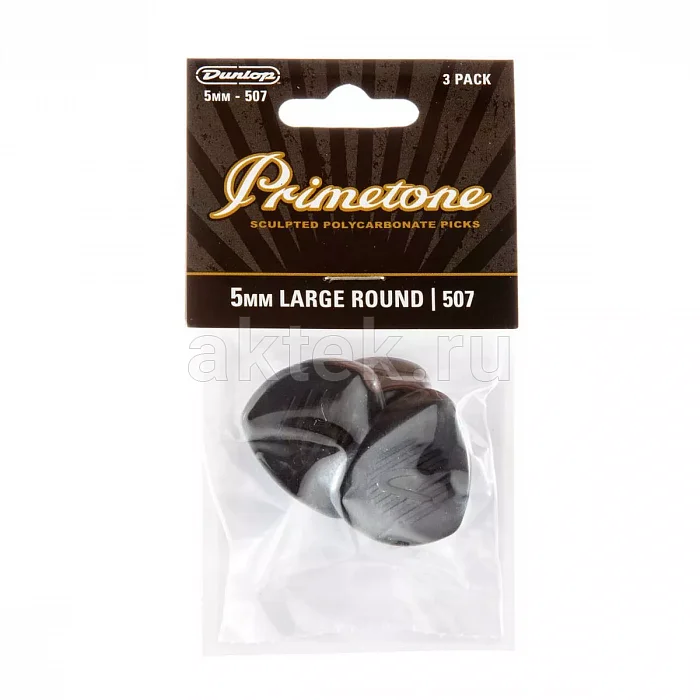 Dunlop 477P507 Primetone Classic Large Round медиаторы, 3 шт 4