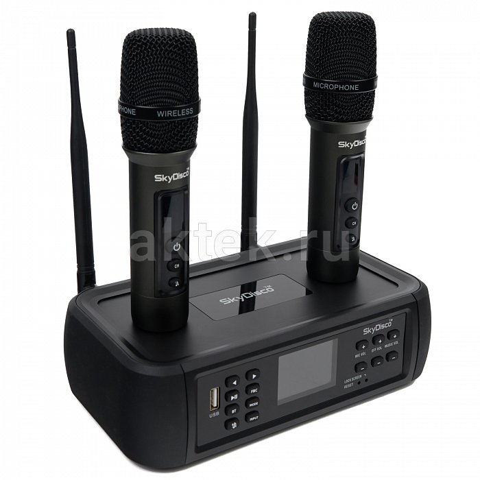 Караоке-система SkyDisco KaraLight Bluetooth с двумя беспроводными микрофонами 7