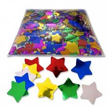 Разноцветное металлизированное конфетти Звезды 4,1см мульти 1кг