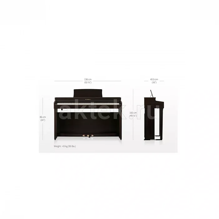 Kawai CN201B цифровое пианино, 88 клавиш, 192 голоса, 19 тембров 4