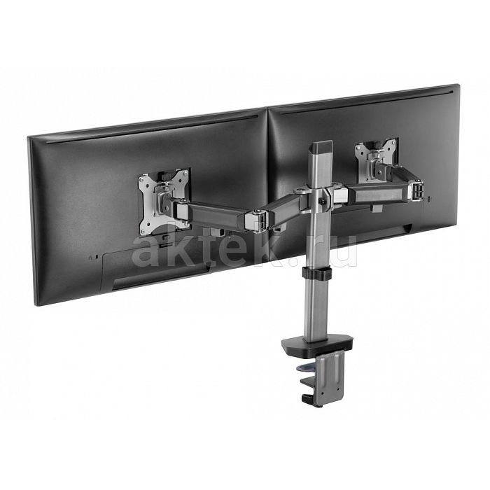 Exell EXi-MA42 Silver кронштейн двух мониторов 17–32″ VESA 100×100 9кг 2