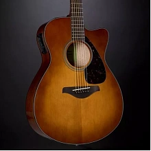 Yamaha FSX800C SDB электроакустическая гитара, верхняя дека из массива ели 3