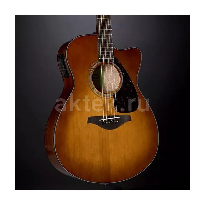 Yamaha FSX800C SDB электроакустическая гитара, верхняя дека из массива ели 3